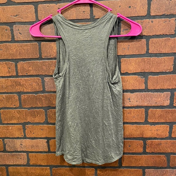 J Crew Lot: 100% Linen Gray Tank & Blue Pocket V neck Tee Size XXS - Picture 14 of 14